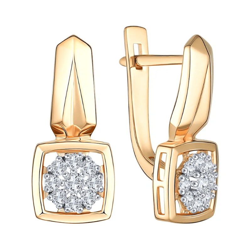 Серьги с бриллиантами 026282-1502