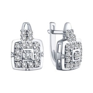 Серьги с бриллиантами