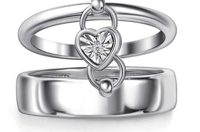 Кольцо с бриллиантом 01-5805/000Б-00