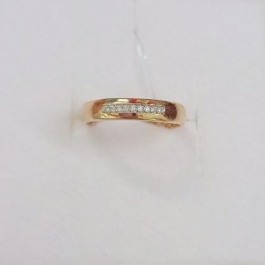 Кольцо обручальное с бриллиантами