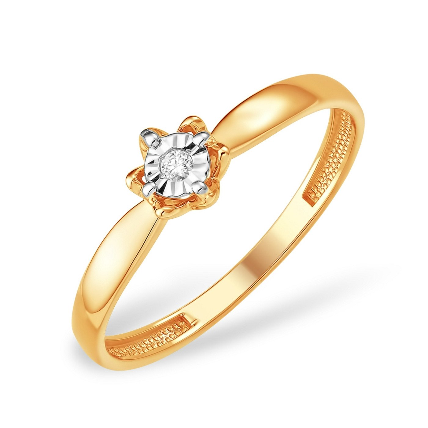 Кольцо с бриллиантом К15119250