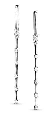 Серьги с бриллиантами 02-5475/000Б-00