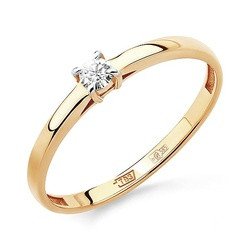 Кольцо c бриллиантом