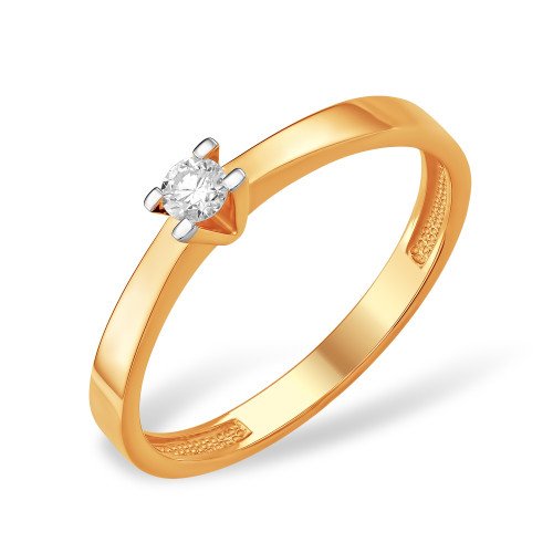 Кольцо с бриллиантом