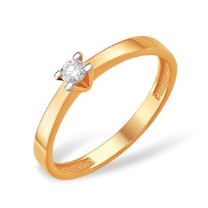 Кольцо с бриллиантом