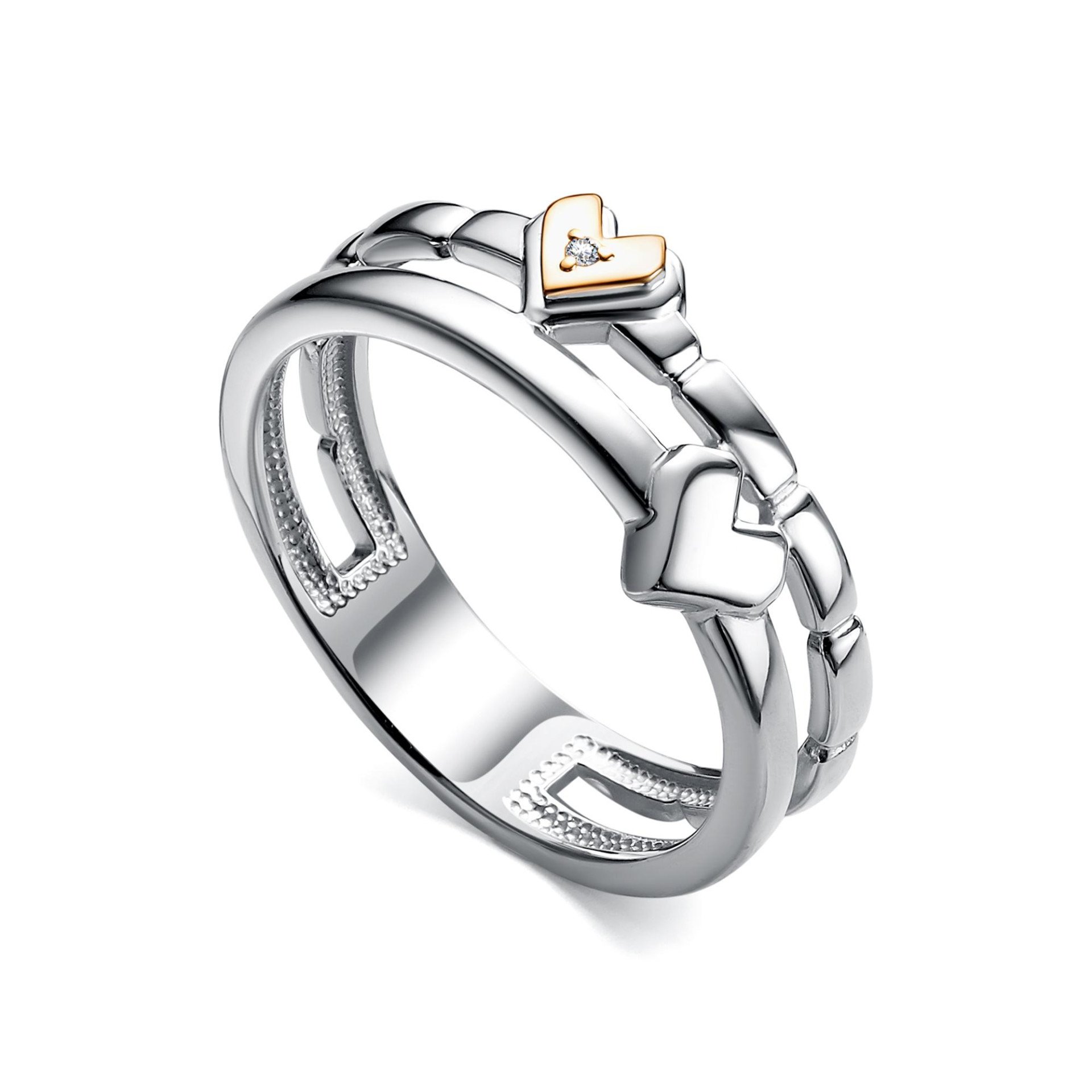 Кольцо с бриллиантом 01-5527/000Б-00