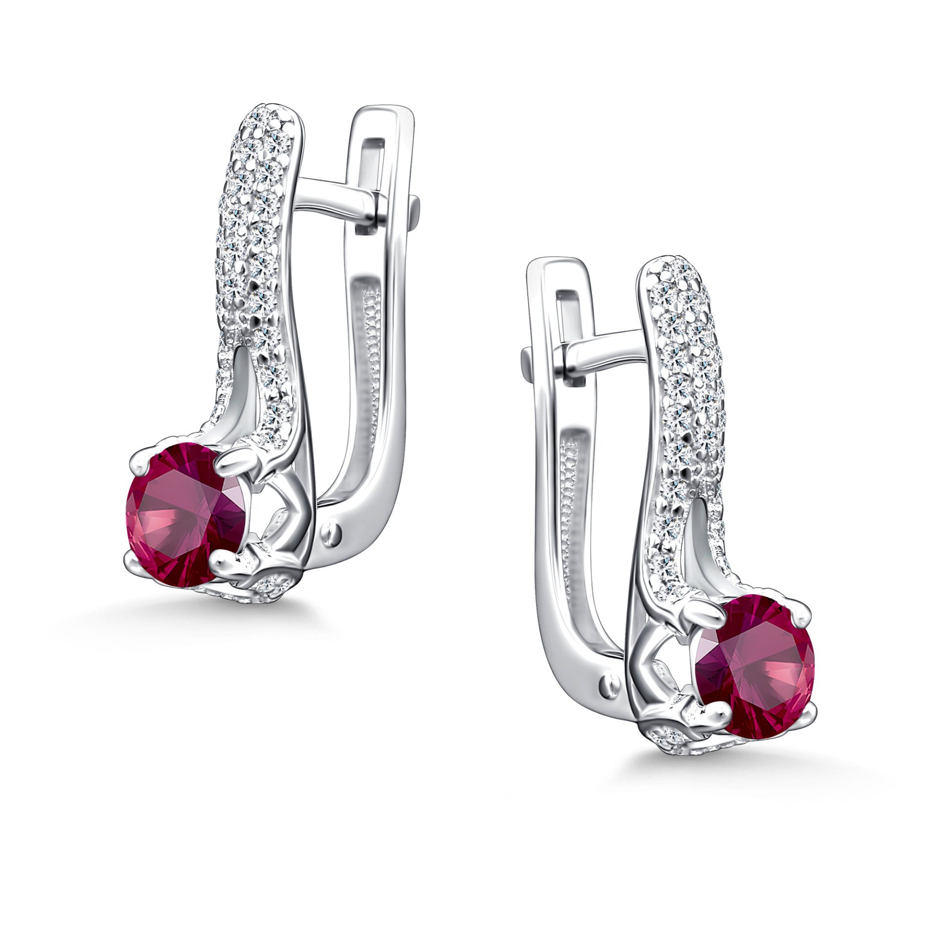 Серьги с рубинами 02-5183/000Р-00