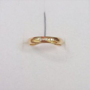Кольцо обручальное с бриллиантами