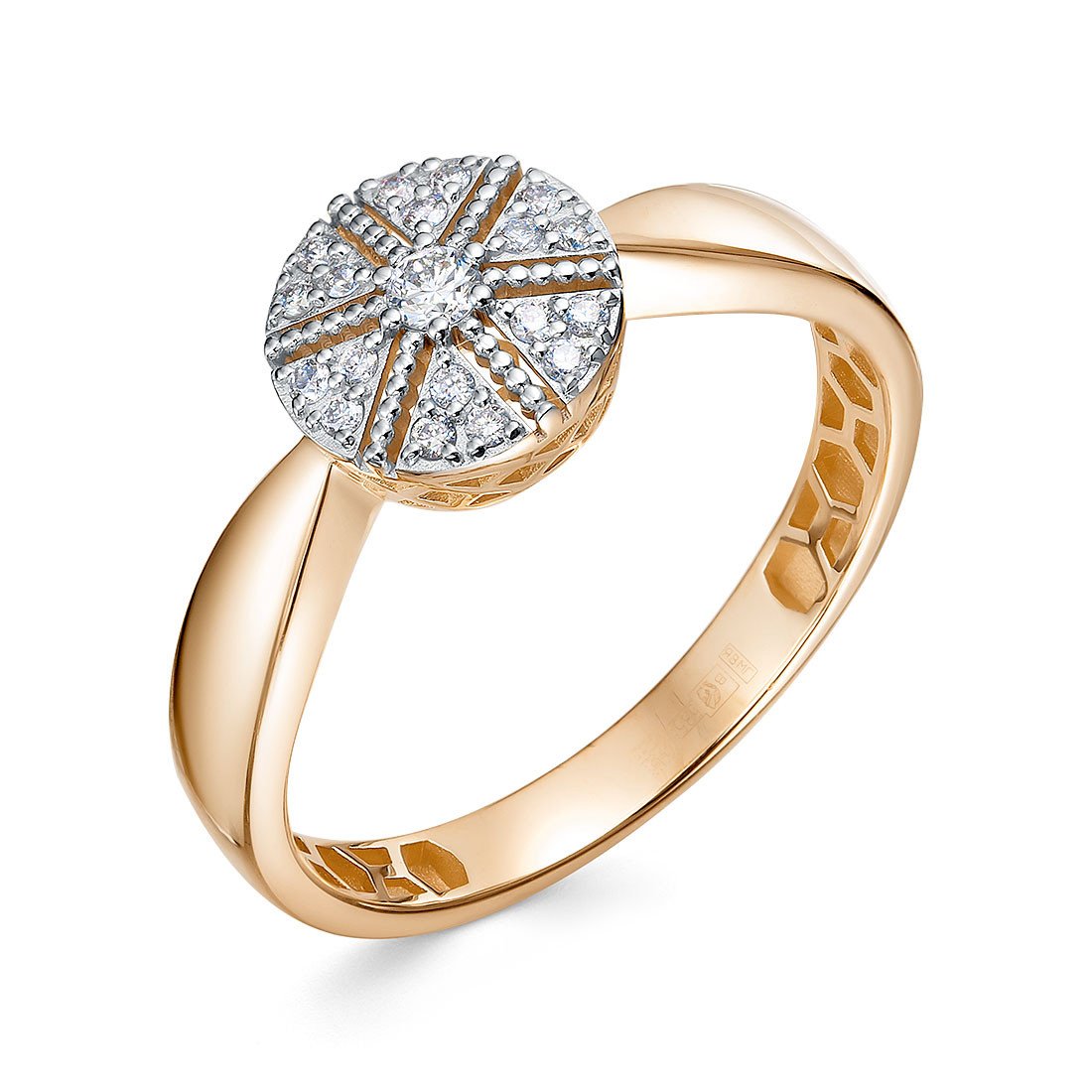 Кольцо с бриллиантами 10394-12-00